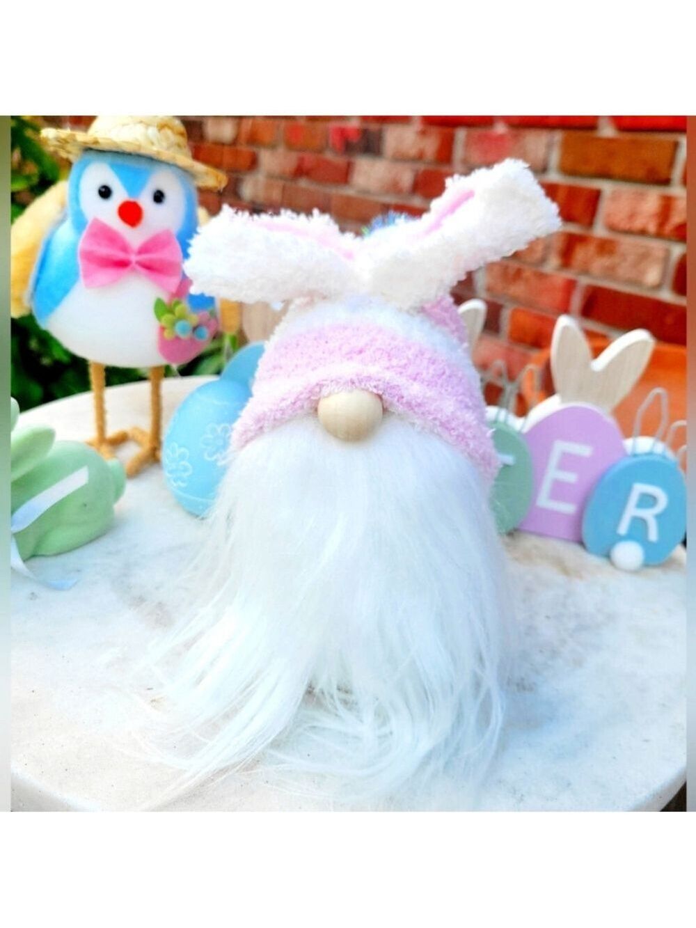 Handmade Easter Bunny Gnome Spring